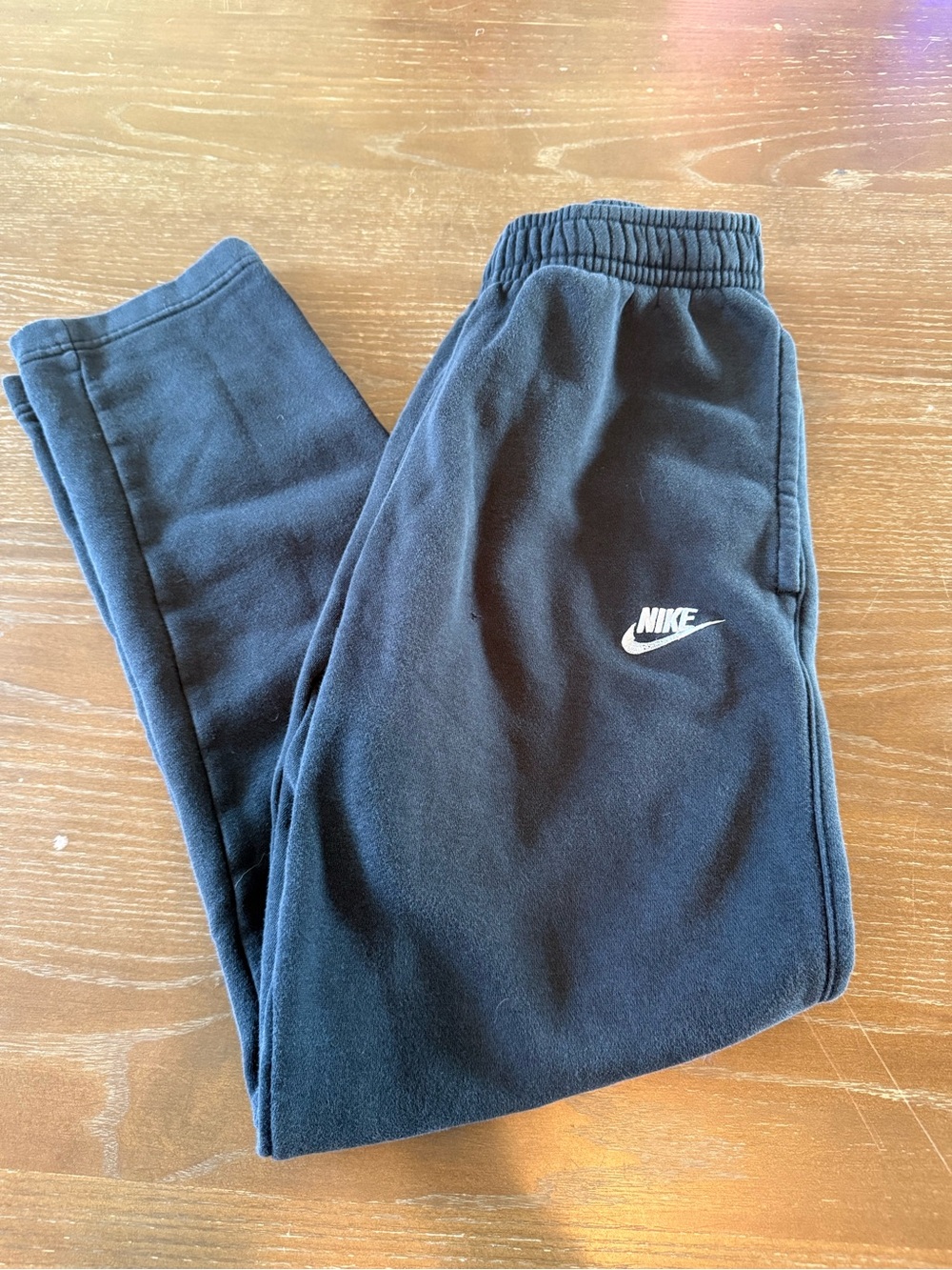 Nike Men’s Fleece Jogger Sweatpants Black Size XS Embroidered Swoosh